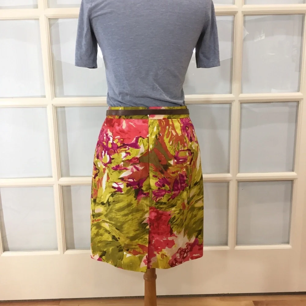 J. Crew Floral Print Pencil Skirt 4